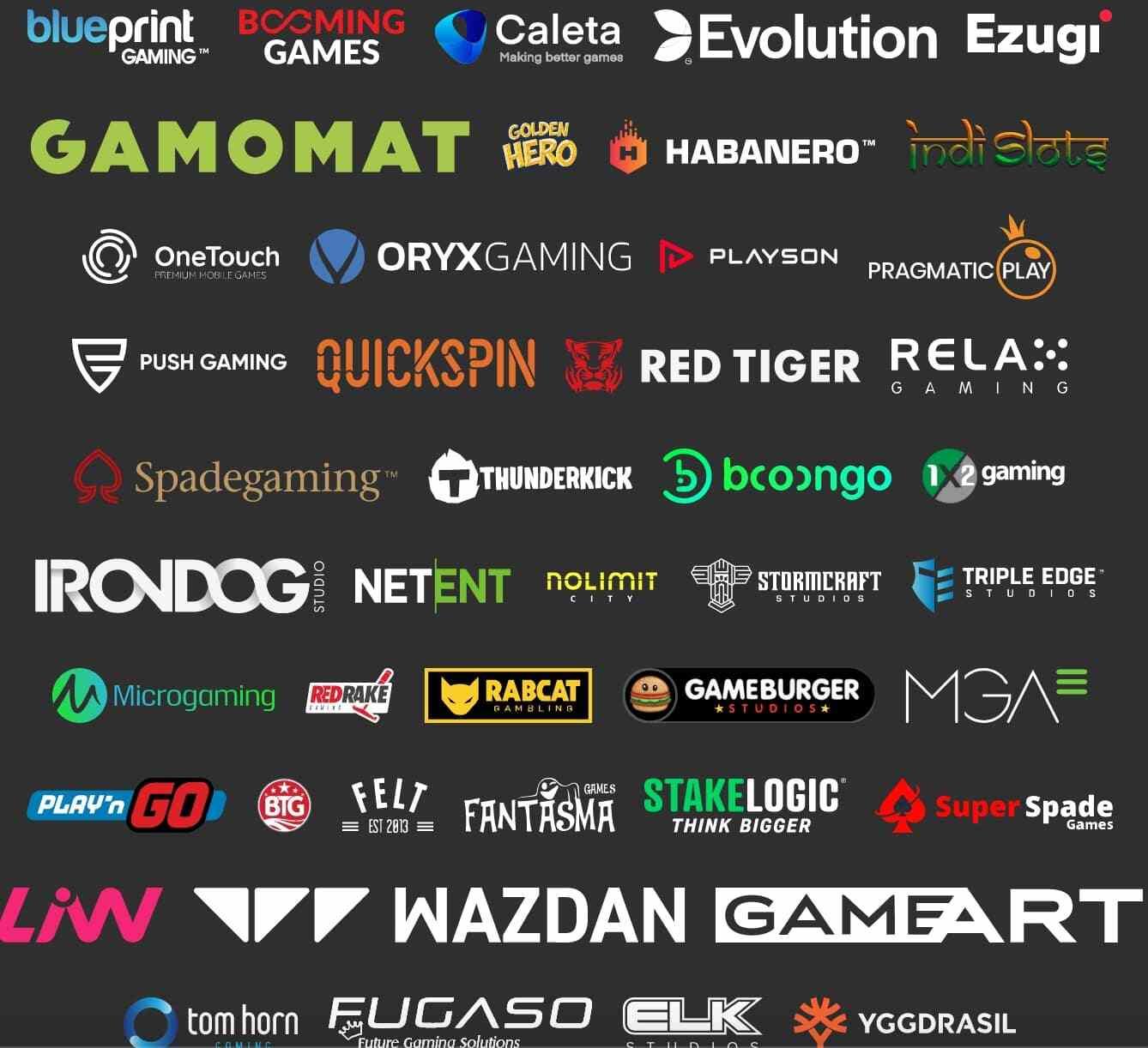 lucky spins game providers